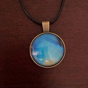 Artisan Blue Pendant Necklace
